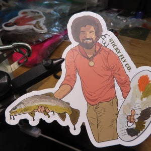 Maler Fliegenfischen Sticker