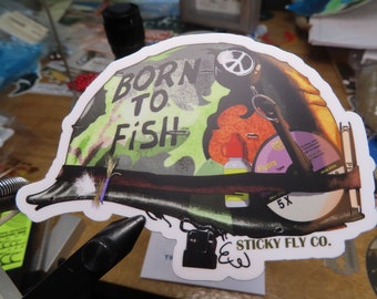 Full Metal Jacket Fly Fishing Sticker