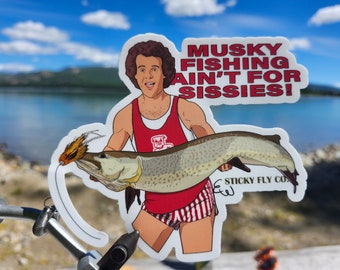 4" or 5" Musky Fly Fishing Sticker