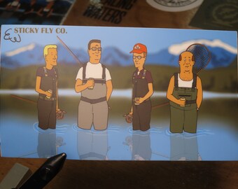 King of the Hill Fly Fishing Sticker