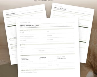 Client Onboarding Forms | 14 Editable Business Templates for Any Service Business | Word & Google Docs