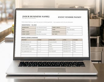 Food Truck Commissary Agreement & Safety Log | Event Vendor Packet (Editable Word Templates)