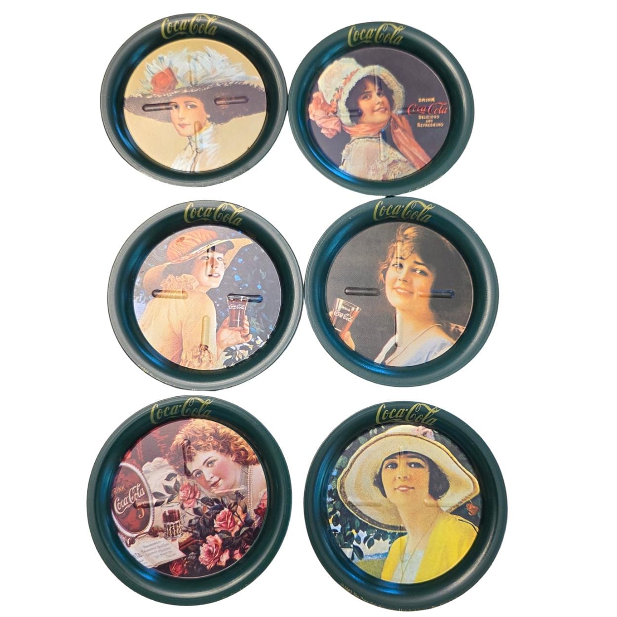 Set of 6 Tin Coca Cola Coasters, Collectable Tin - Etsy