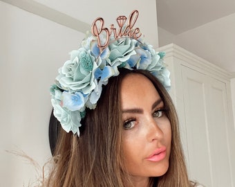 Bridal Bride to Be Hen Do Party Night Hot Pink Pearl Embellished