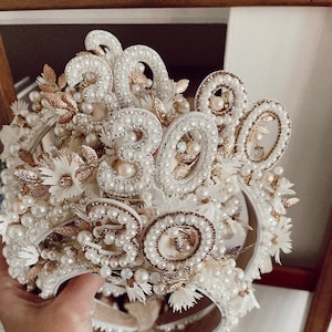Birthday headband, birthday crown, 30th birthday, 40th birthday, personalised headband, birthday gift, birthday hat,  rhinestone hat