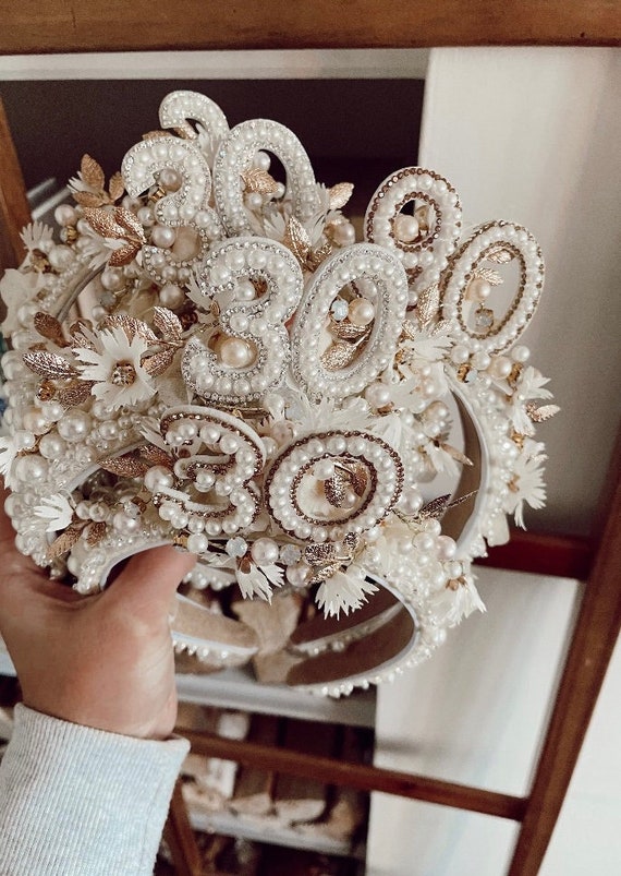 Birthday Rhinestone Crowns Headband for Women Amazon.com : Birthday Crown Headband with Sash for Women  main image 4
