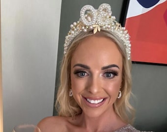 Diadema de perla de cumpleaños, diadema de cumpleaños número 30, diadema de cumpleaños número 40, diadema de cumpleaños, cumpleaños número 21, cumpleaños número 18, tocado de cumpleaños