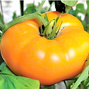 Orange/Yellow Brandywine, Tomato, Heirloom Seeds, Grown to Organic Standards Open Pollinated Gardening Non-GMO