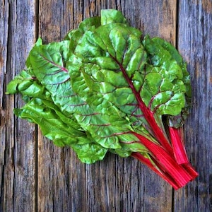 Ruby Red Swiss Chard Seeds: Heirloom, Non-GMO Vegetable Garden