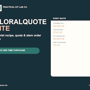 Floral Pricing Calculator & Event Quote App image 1