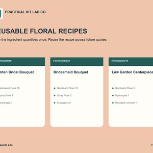 Floral Pricing Calculator & Event Quote App image 5