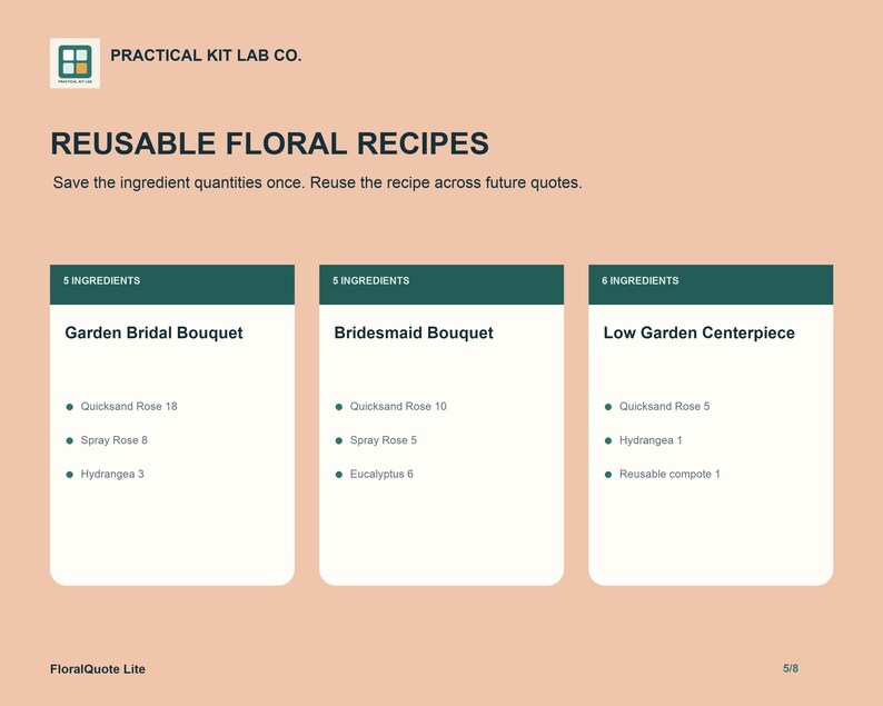 Floral Pricing Calculator & Event Quote App image 5