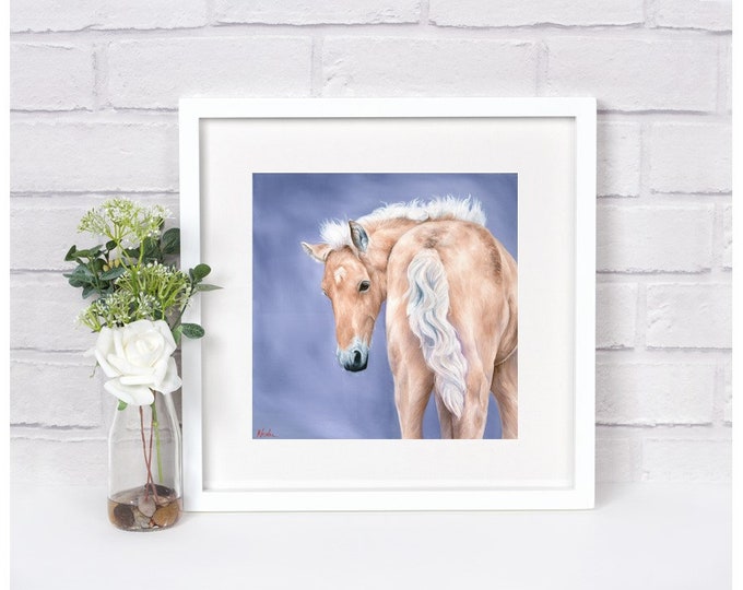 Nicolae Equine Art canvas print Nicole Smith horse artist Fine art high quality reproduction of original artwork "Aurelius: the Golden One"