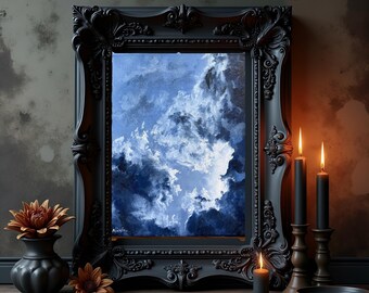 Original oil painting Nicolae storm cloud landscape Art Nicole Smith Artist 8x10