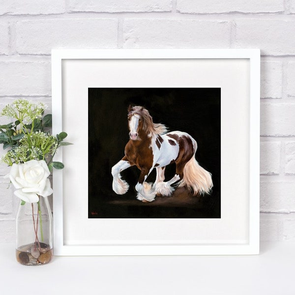 Nicole Smith Artist Horse Art Original Equine Giclee reproduction high quality print "Silver Spirit"