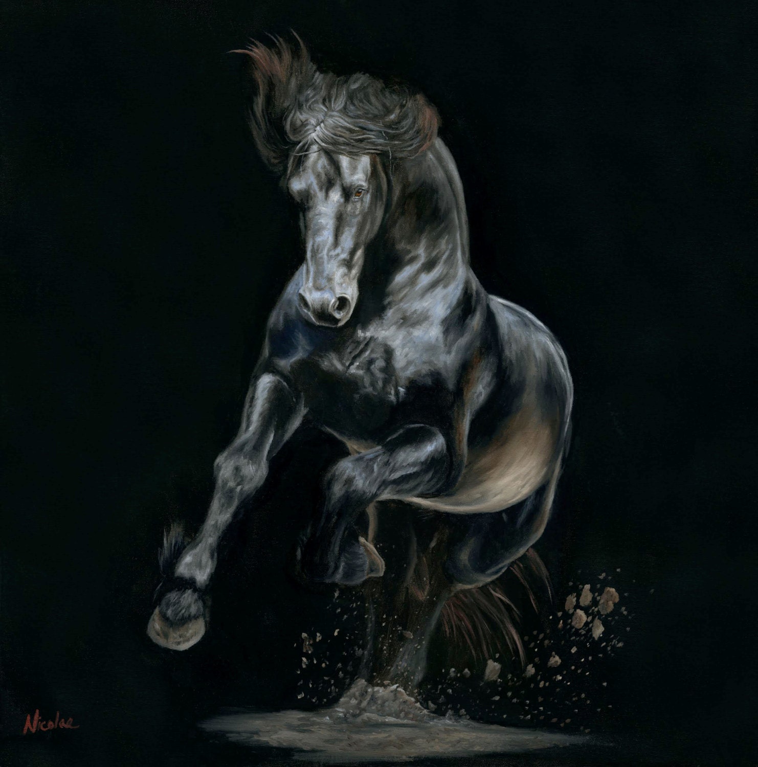 Nicolae Equine Art Nicole Smith horse artist Fine art high quality