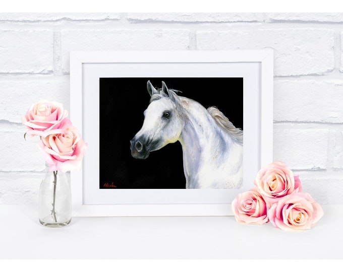Horse Art canvas print by Nicole Smith horse artist Fine art high quality reproduction of original artwork "Daughter of the Wind"