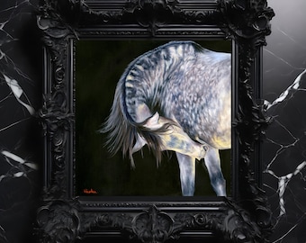 Horse Fine Art Original, Animal Painting, Equine Wall Decor