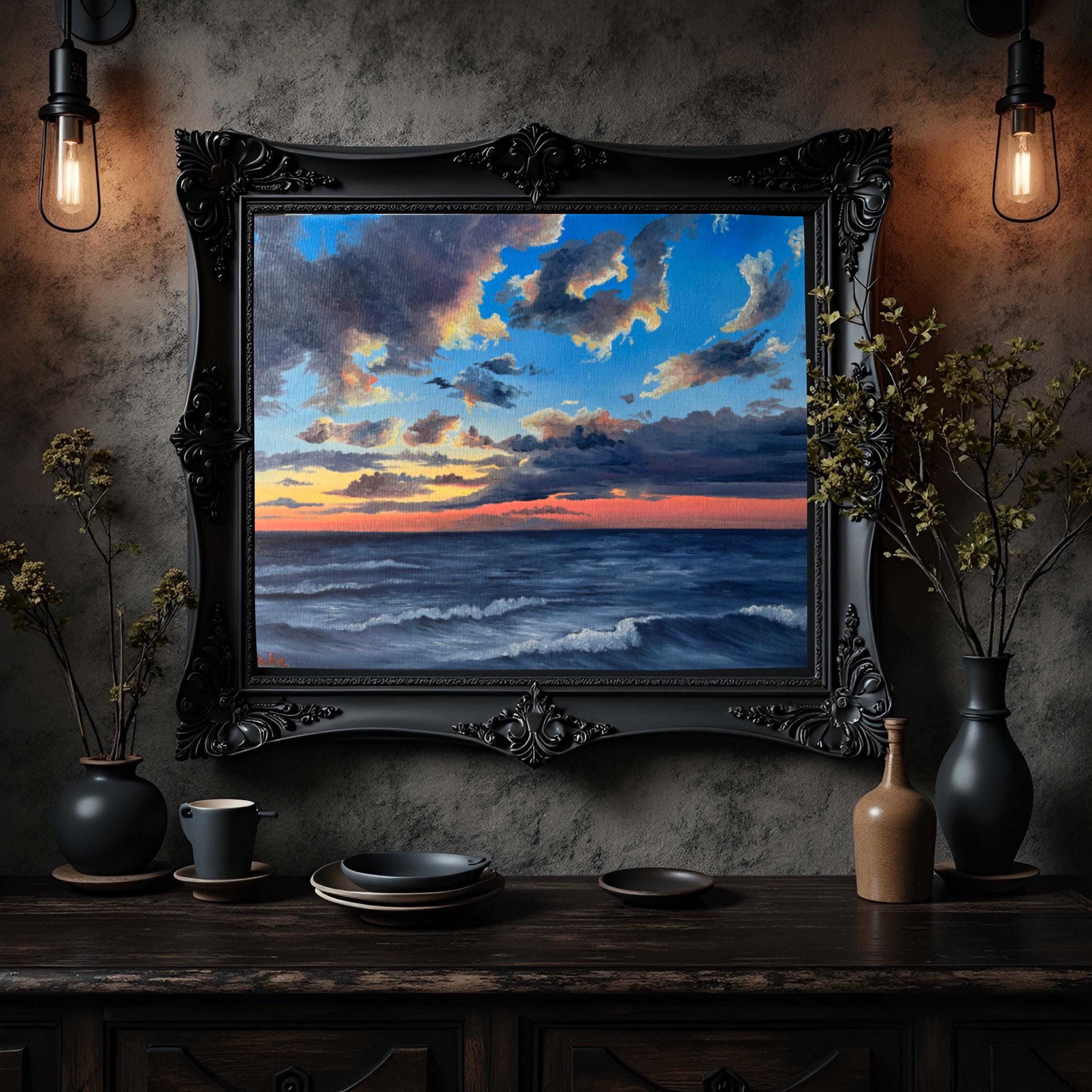 SALE【ART】石川佳図真筆(地中海)サムホール 現代アート販売の@GALLERY