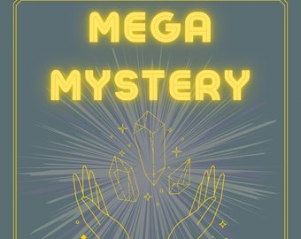 Metaphysical Mega Mystery Box, Giant Mystery Box of Crystals and Metaphysical Treasures