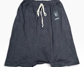 Rick Owens SS23 EDFU Drop-Crotch Pod Shorts - Black (Size L)