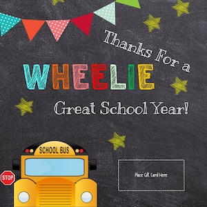 Wheelie Great Bus Driver Gift Card Holder