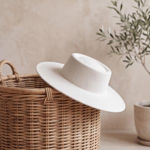 Blank Satin Wide Brim Fascinator Base for Kentucky Derby and Bridal Headpieces