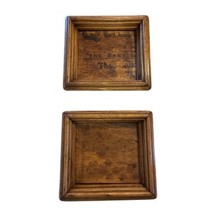 VTG Reclaimed Wood Shadow Box Thick Wood Frames Rustic Set Round Edges 9x11 8x9