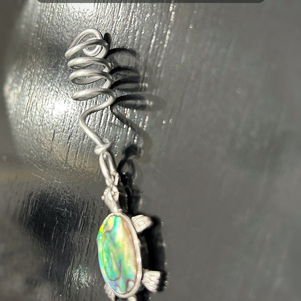 Bijoux pour locs avec pendantif de tortue