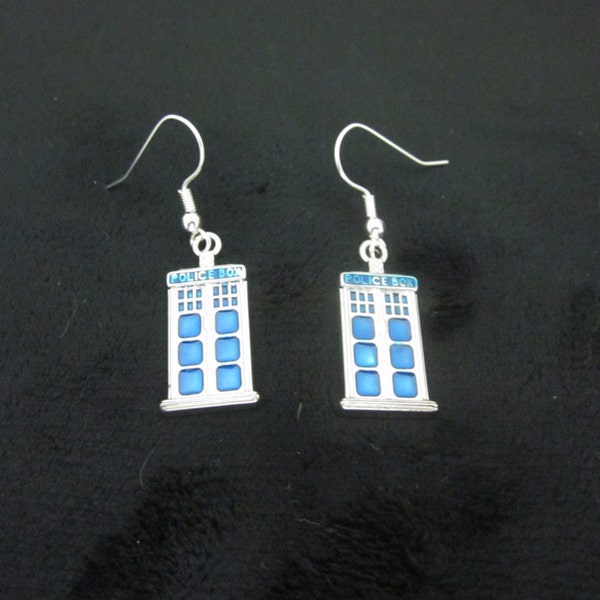 Doctor Who TARDIS Earrings