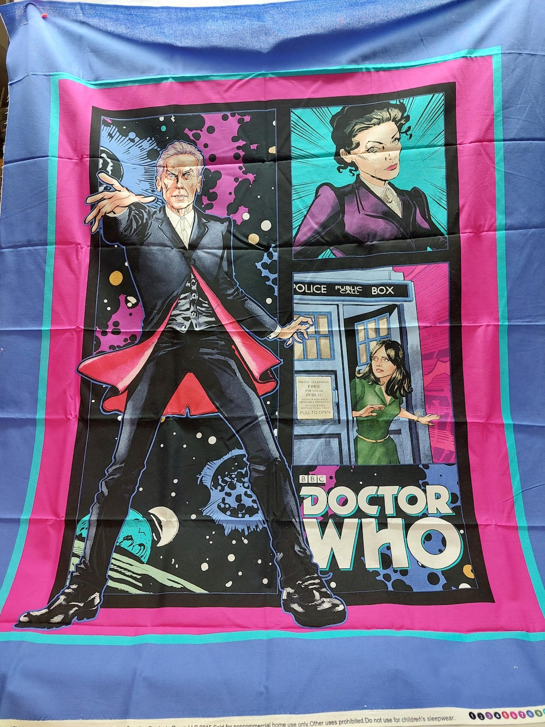 12th Doctor Doctor Who Fabric Panel - Etsy