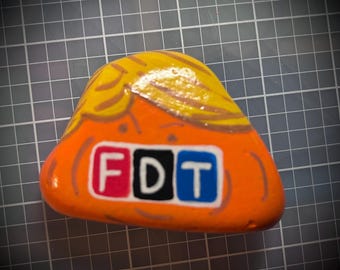 FDT- Handpainted River Rocks calling out the Orange Man! (Buy 1, 3, 10+)