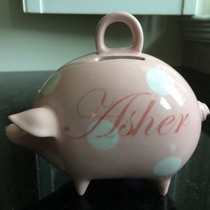 small ceramic piggy bank