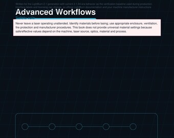 LightBurn Made Easy Volume 05: Advanced Workflows | Laser Engraving and Cutting Training | 2026 Digital Guide