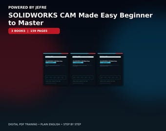 SOLIDWORKS CAM Made Easy Beginner to Master | 3 Book Bundle