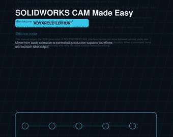 SOLIDWORKS CAM Made Easy Advanced Guide | Design Training | Step by Step 2026 Digital Manual | Powered by Jefre
