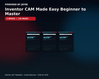 Inventor CAM Made Easy Beginner to Master | 3 Book Bundle