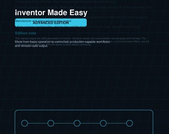 Inventor Made Easy Advanced Guide | CAD CAM Training | Step by Step 2026 Digital Manual | Powered by Jefre