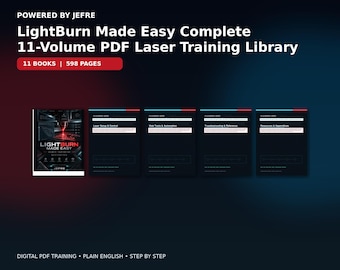 LightBurn Made Easy Complete 11-Volume Laser Training Library