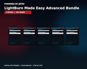 LightBurn Made Easy Advanced Bundle | Volumes 4-8 Laser Training