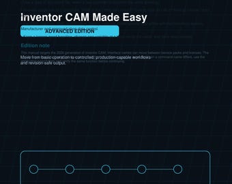 Inventor CAM Made Easy Advanced Guide | CAD CAM Training | Step by Step 2026 Digital Manual | Powered by Jefre