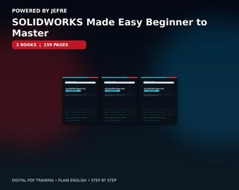 SOLIDWORKS Made Easy Beginner to Master | 3 Book Bundle