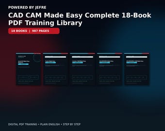 CAD CAM Made Easy Complete 18-Book Training Library