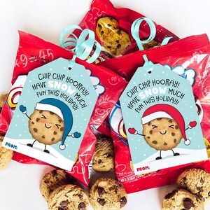 Printable Holiday Treat Tags Classroom Treat Bag Christmas Tags ...
