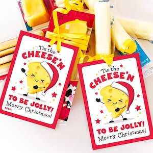 Druckbare Käse Snack Tag Klassenzimmer Non-Candy Leckerei Schule Geschenkanhänger Studenten Lehrer Klassenkameraden Urlaub String Käse Karte