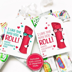 Druckbare Valentinstagskarte für Kinder Obstrolle Leckereien Valentinstagskarte Happy Valentines Day Karte Studenten Geschenke für das Schulklassenzimmer Obst Snack