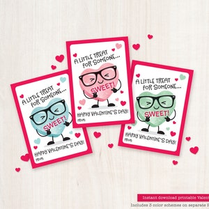 Étiquettes de la Saint-Valentin pour la classe, imprimables pour enfants, coeurs de conversation, cartes de voeux de la Saint-Valentin pour les étudiants, enseignant, cadeaux coeur de bonbon, gâterie ma chérie