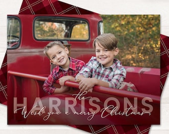 Holiday Card Personalized Christmas Cards, Printable Photo Christmas Cards Template Printable Photo Holiday Card, Christmas Photo Card Xmas