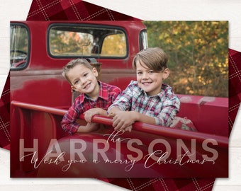 Holiday Card Personalized Christmas Cards, Printable Photo Christmas Cards Template Printable Photo Holiday Card, Christmas Photo Card Xmas