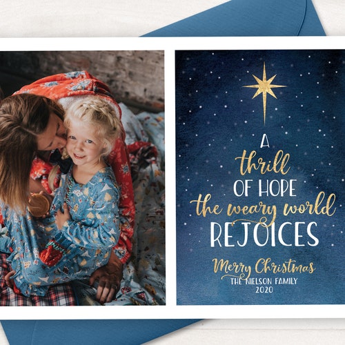 Religious Holiday Card Christian Christmas Cards Watercolor Etsy